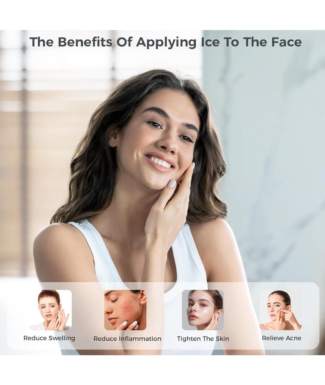 Heart Touch Collection Ice Face Bowl Silicone Facial Ice Bath Bowl with Built-In Ice Tray, Foldable Face Ice Plunge Bowl for Cold Water Facial, Skincare, Morning Refresh, Post Workout Cooling, Portable Travel-Friendly Face Ice Bowl for Women & Men, Black