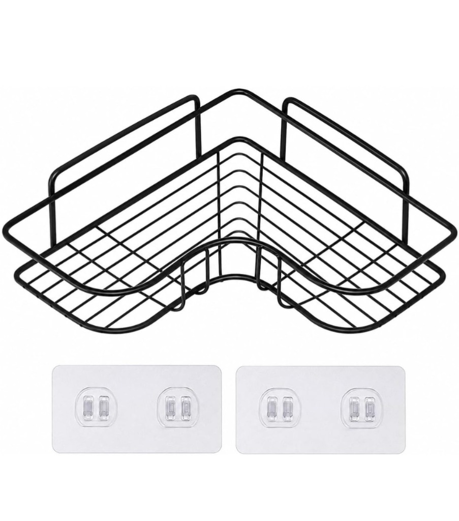 Self Adhesive Metal Bathroom Corner Shelf